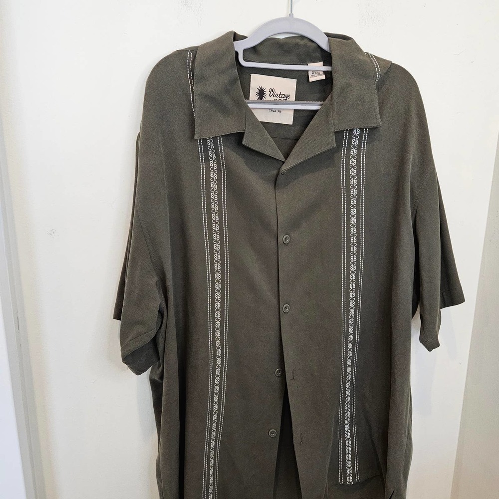 Vintage Silk Shirt Size XXL